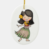 Hula Dancer Keramisch Ornament (Voorkant)