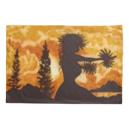 Hula Dancer Kussensloop (Achterkant-Links)