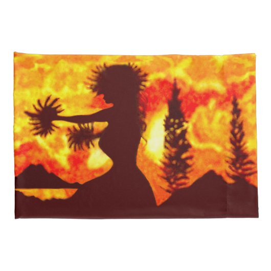 Hula Dancer Kussensloop (Achterkant-Rechts)