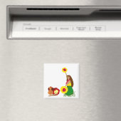 Hula Dancer met haar Hawaiian Instruments magneet (Insitu (Vaatwasser))