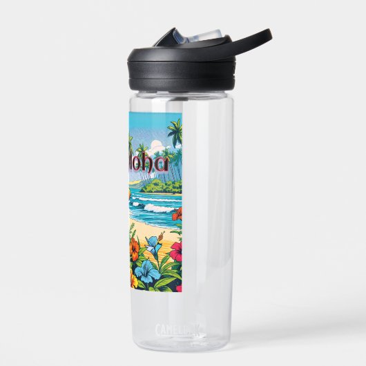  Hula Dancer op de Hawaïaanse eilanden Aloha Waterfles (Links)