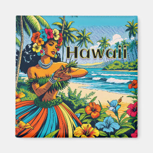 Hula Dancer op de Hawaïaanse eilanden Magneet