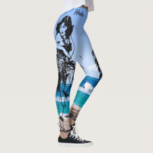 Hula Dancer Originele Kunst Workout Leggings