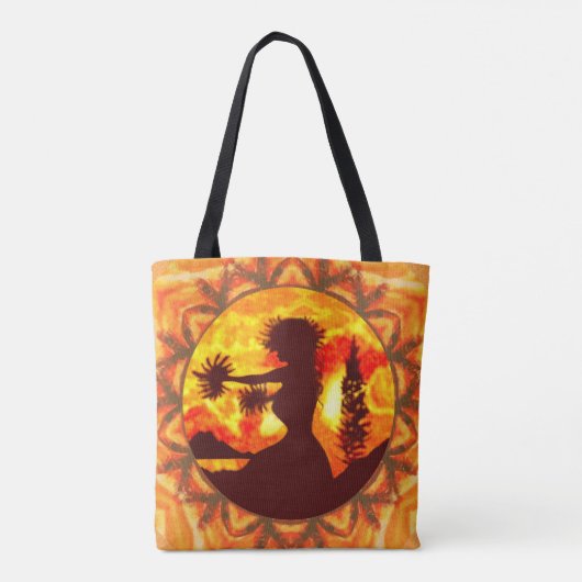 Hula Dancer Palms Tote Bag (Achterkant)