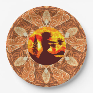 Hula Dancer Papieren Bordje