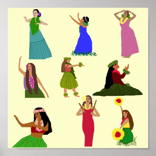 Hula Dancer poster (Voorkant)