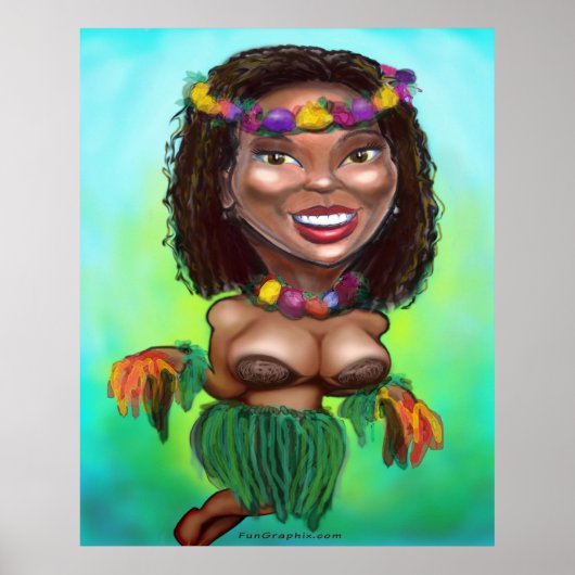 Hula Dancer Poster (Voorkant)