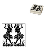 Hula Dancer Rubber Stamp Rubberstempel (Gestempeld)