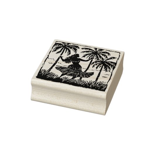 Hula Dancer Rubber Stamp Rubberstempel (Stempel)