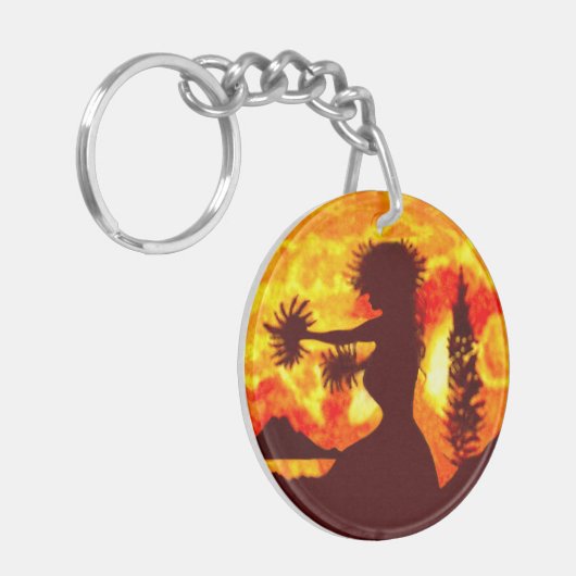 Hula Dancer Sleutelhanger (Voorkant Links)