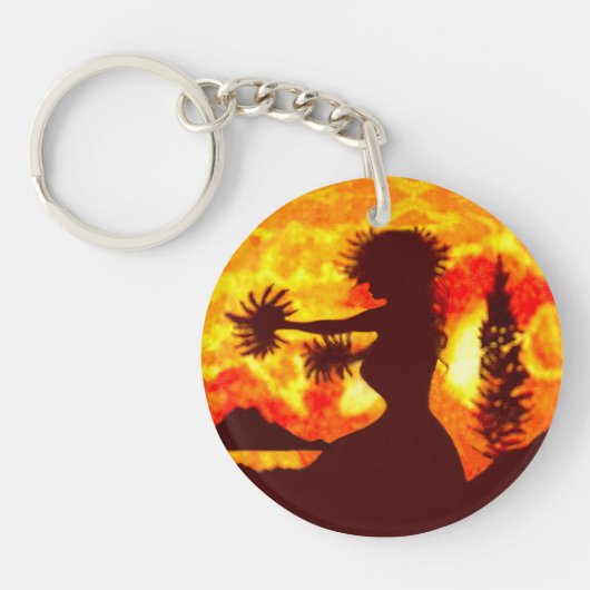 Hula Dancer  Sleutelhanger (Voorkant)