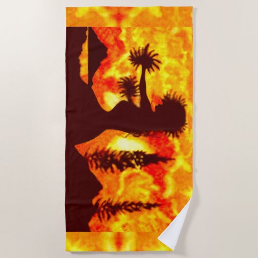 Hula Dancer  Strandlaken (Voorkant)