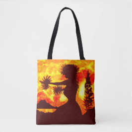 Hula Dancer Tote Bag