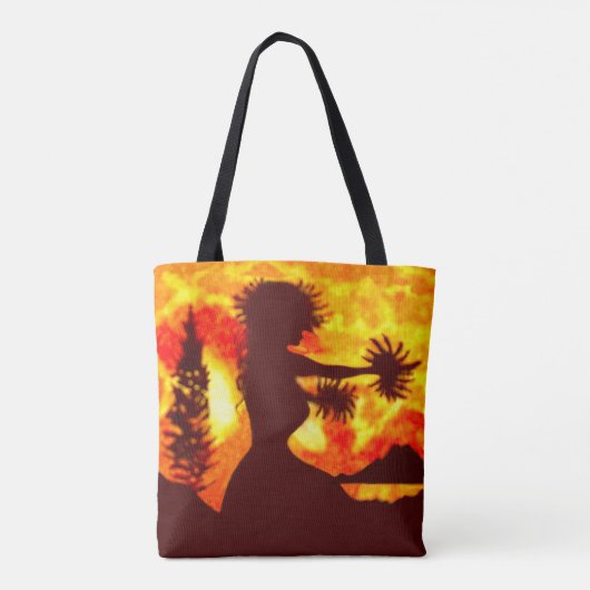 Hula Dancer  Tote Bag (Achterkant)