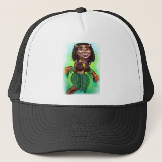 Hula Dancer Trucker Pet (Voorkant)