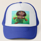 Hula Dancer Trucker Pet (Voorkant)