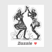 Hula Dancer vinyl sticker (Vel)