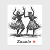 Hula Dancer vinyl sticker (Vel)