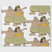 Hula Dancers Cadeaupapier (Vlak)