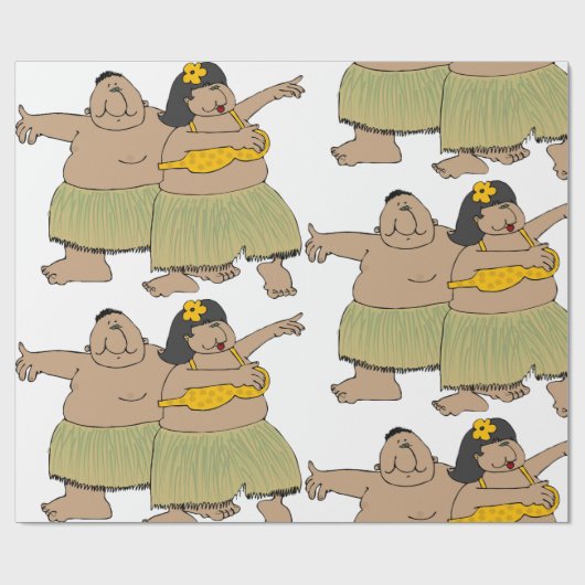 Hula Dancers Cadeaupapier (Vlak)