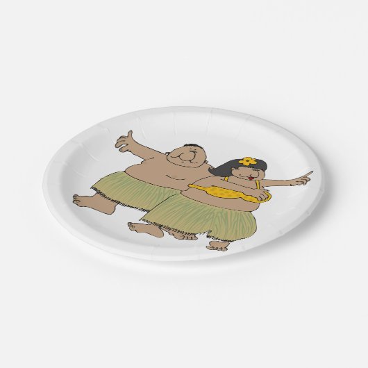 Hula Dancers Papieren Bordje (Gekanteld)