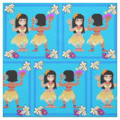 Hula Dancers Print op stof (Swatch)