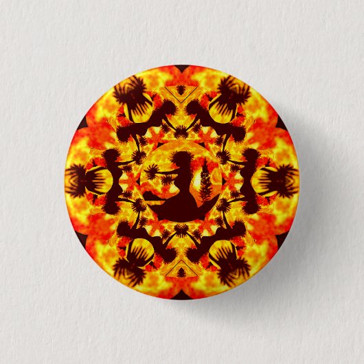 Hula Dancers Ronde Button 3,2 Cm (Voorkant)