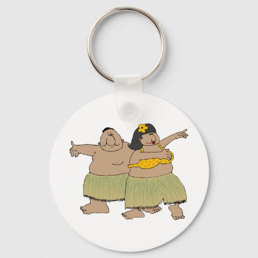 Hula Dancers Sleutelhanger (Achterkant)