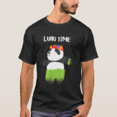 Hula Dancing Panda Hawaiian Luau T-shirt (Voorkant)