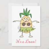 Hula Dancing Pineapple Kaart (Voorkant)