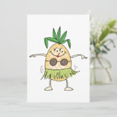 Hula Dancing Pineapple Kaart (Staand voorkant)