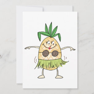 Hula Dancing Pineapple Kaart