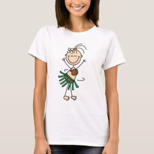 Hula Dancing Stick Figuur T-shirt