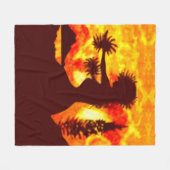 Hula-danser fleece deken (Voorkant (Horizontaal))