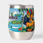 Hula-danser op de Hawaiaanse eilanden Aloha (Rechts)