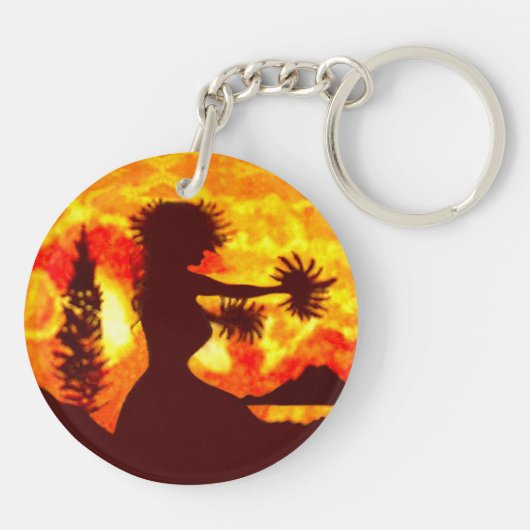 Hula danser sleutelhanger (Achterkant)