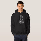 Hula-danser stranddag hoodie (Voorkant volledig)