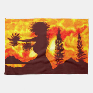 Hula Danser Theedoek