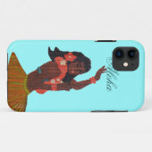 Hula danseres Aloha Zeegroene kleur Case-Mate iPhone Case (Achterkant (horizontaal))