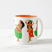 Hula danseressen mok (Voorkant rechts)