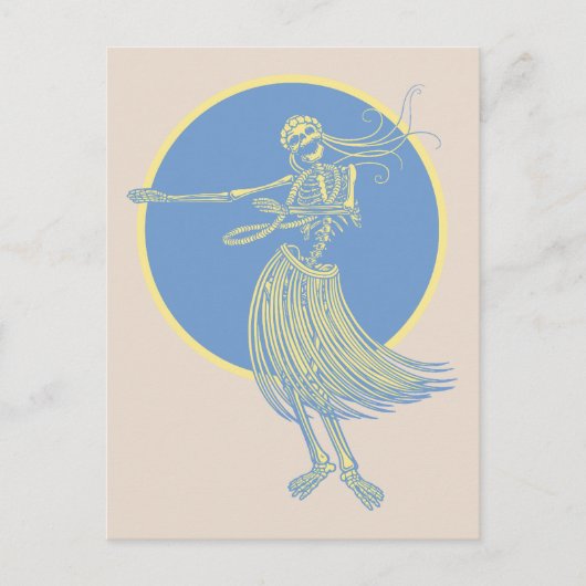 Hula Death Luau Briefkaart (Voorkant)