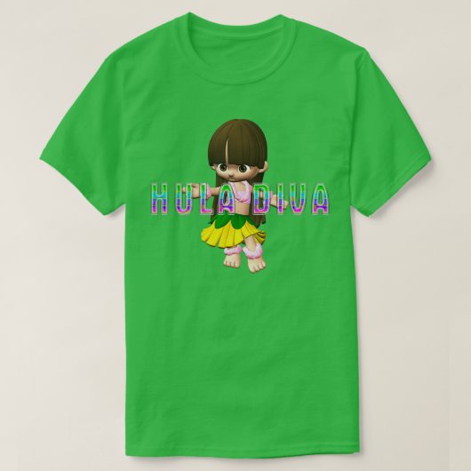 Hula Diva TShirt (Design voorkant)