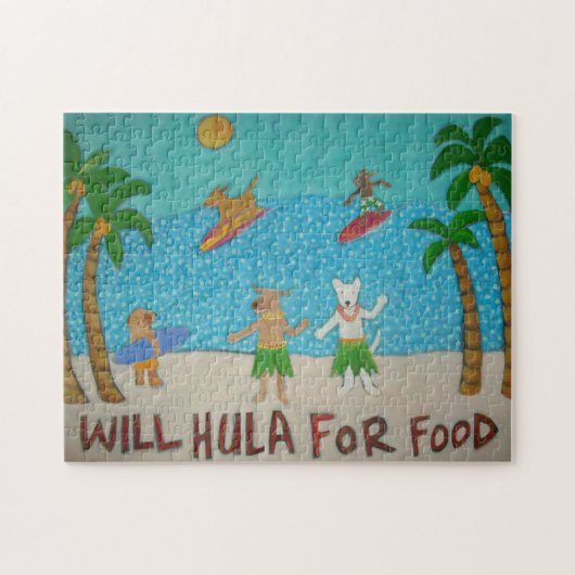 Hula Dogs Puzzle Legpuzzel (Horizontaal)