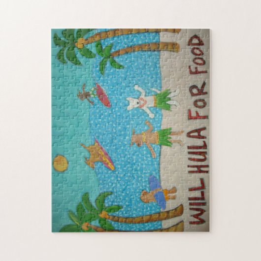 Hula Dogs Puzzle Legpuzzel (Verticaal)