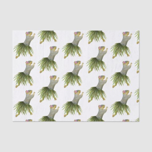 Hula Eekhoorn Tissue Paper Tissuepapier (Voorkant)
