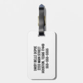 Hula Girl Bagagelabel (Achterkant verticaal)