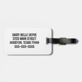 Hula Girl Bagagelabel (Achterkant horizontaal)