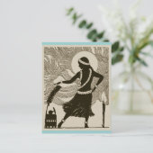  Hula Girl Briefkaart (Staand voorkant)