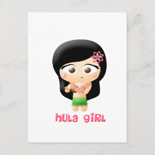 Hula Girl Briefkaart