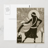  Hula Girl Briefkaart (Voorkant / Achterkant)